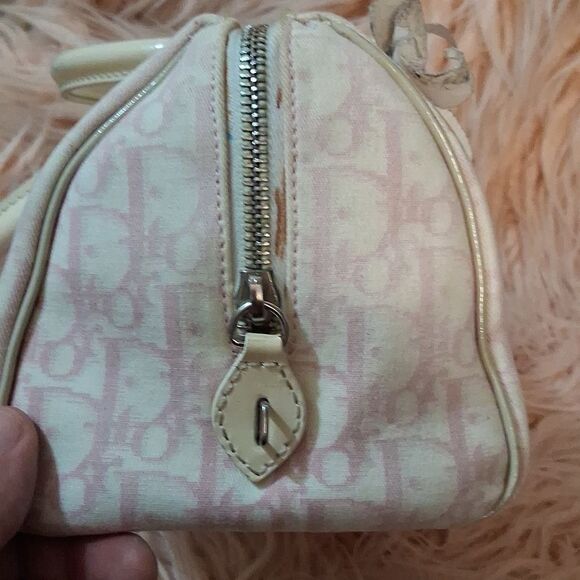 Christian Dior Trotter Y2K John Galliano Girlie White & Pink Small Satchel - Picture 10 of 14